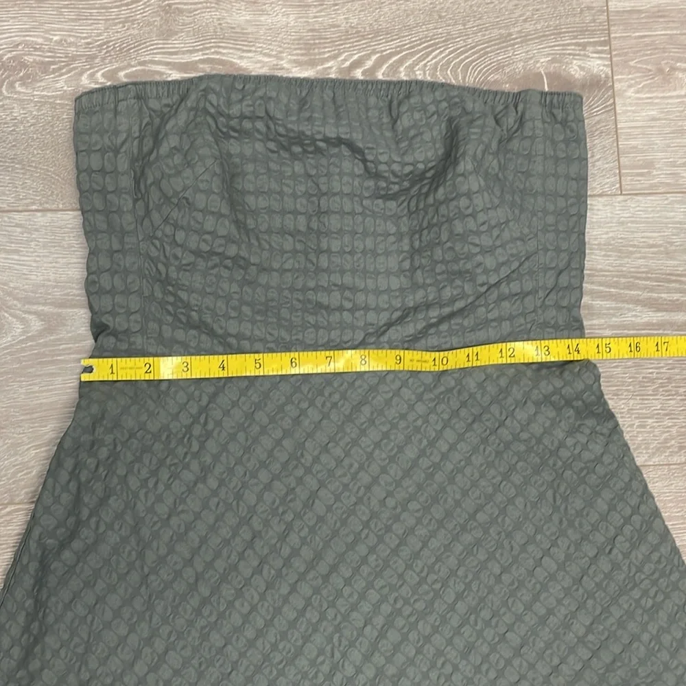 J. Crew Strapless Textured Gray Cocktail Party Dress 6